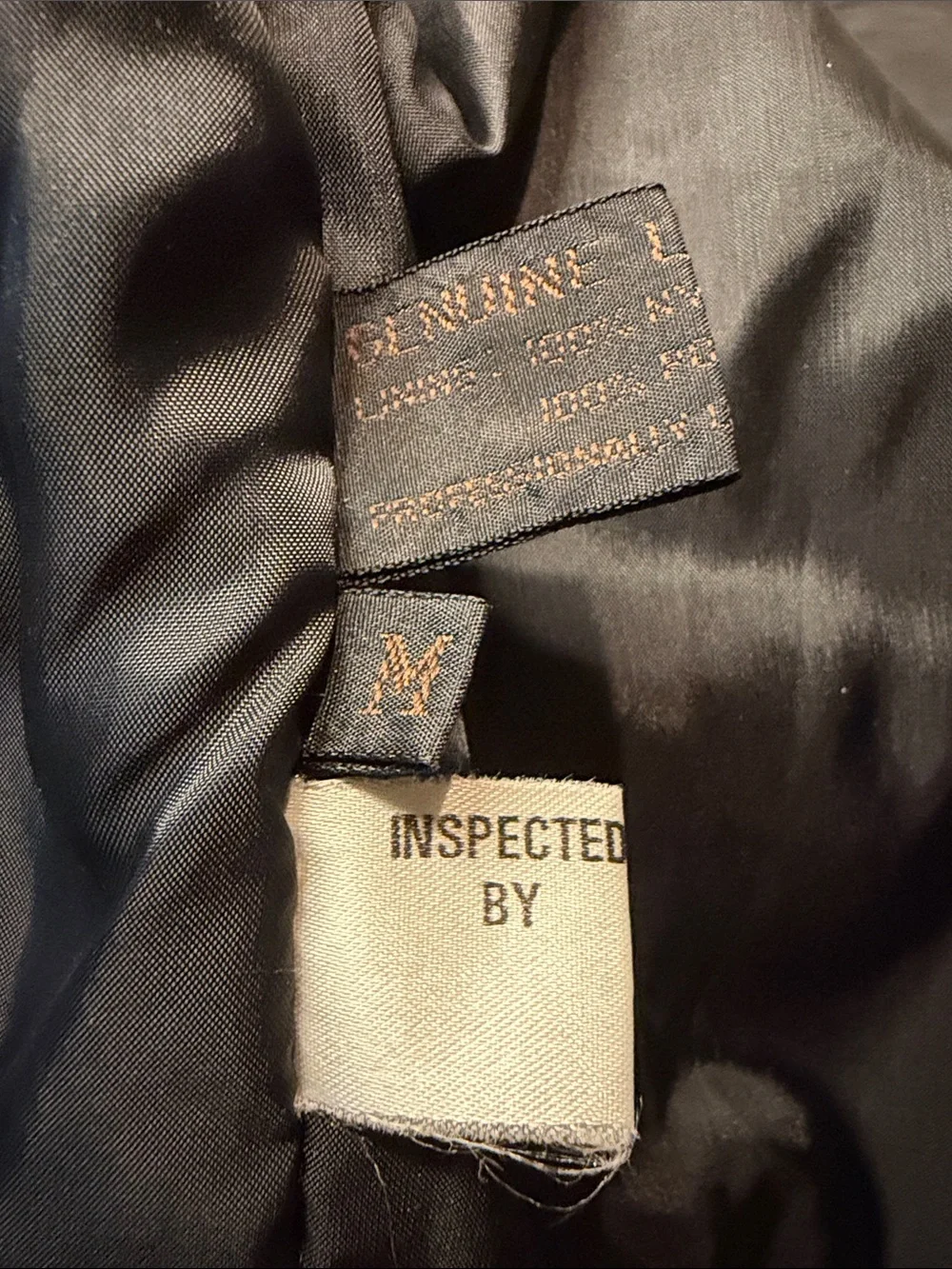 Winlit Genuine Leather Black Mixed Media Designs Western Aztec Full Zip SZ M
